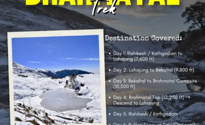 Brahmatal Trek Route