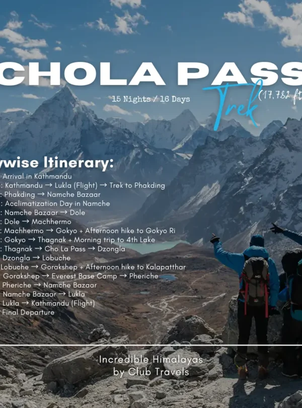 Chola Pass Trek